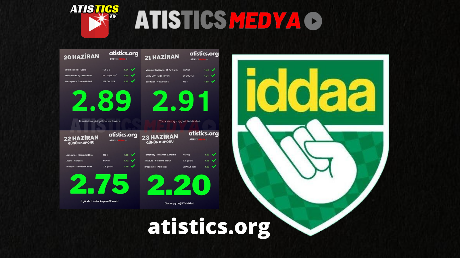 Atistics.org'tan rekor iddaa kazancı! (2)